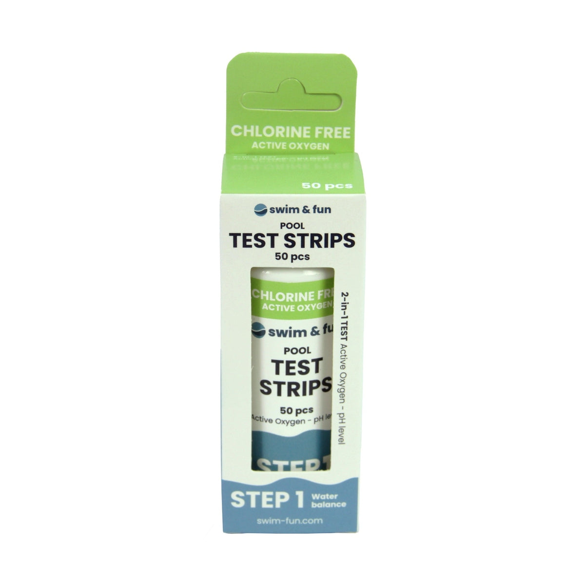 Swim Fun Teststrimler Aktivt Oxygen PH-niveau 50 stk