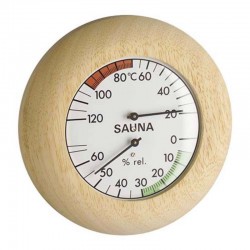 Finnsa - Sauna Hygro og Termometer i Træ 136mm