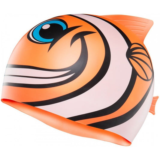 tyr-silikone-badehaette-fisk-orange-til-boern-903 - billede 1