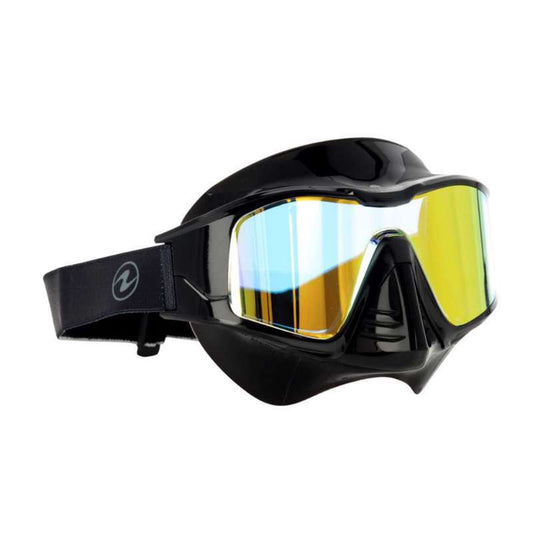 aqua-lung-vita-sn-dykkermaske-sort-guld-mirror-959 - billede 1