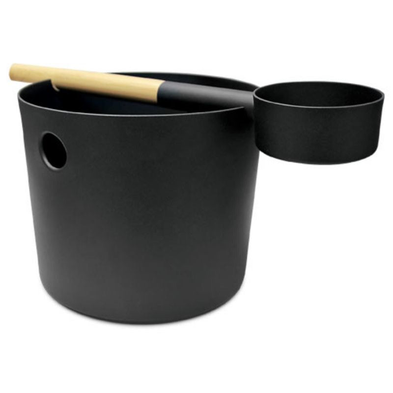 finnsa-sauna-spand-og-oese-saet-sort-aluminium-1649 - billede 1