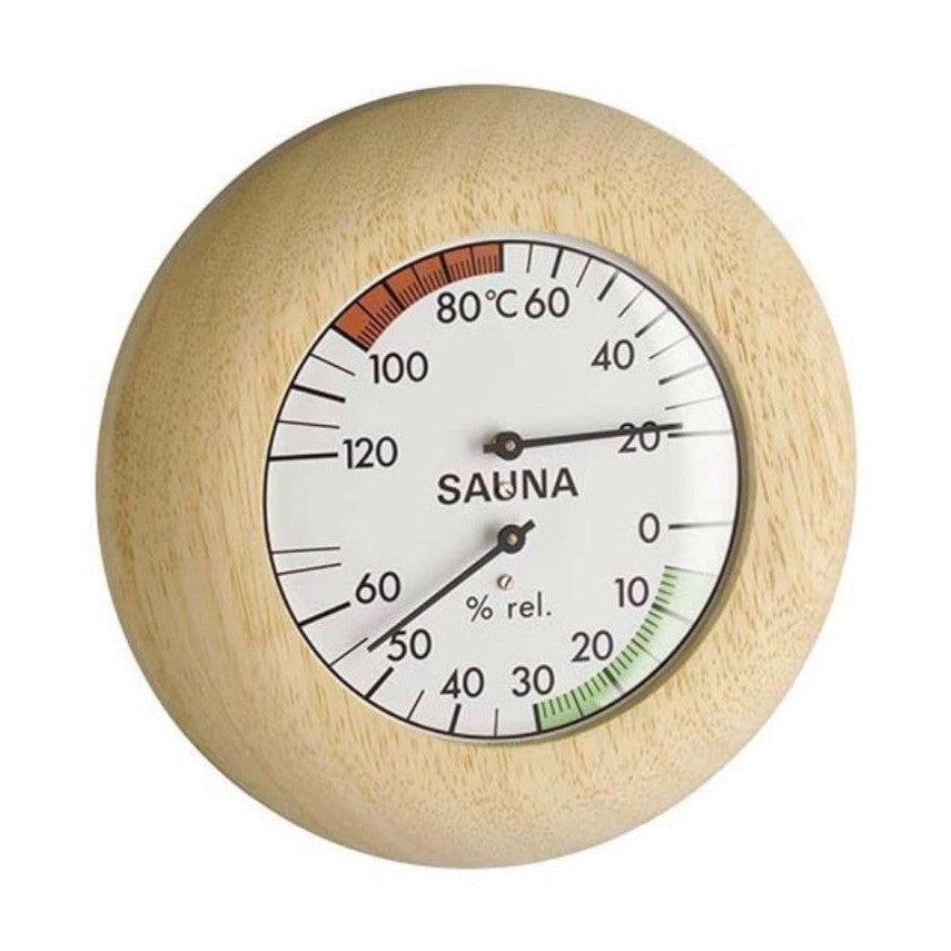 finnsa-sauna-hygro-og-termometer-i-trae-136mm-1646 - billede 1