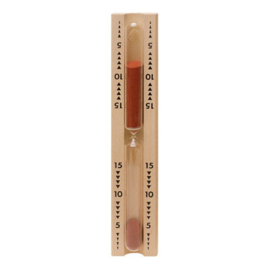 finnsa-30-min-sauna-timeglas-roed-1626 - billede 1