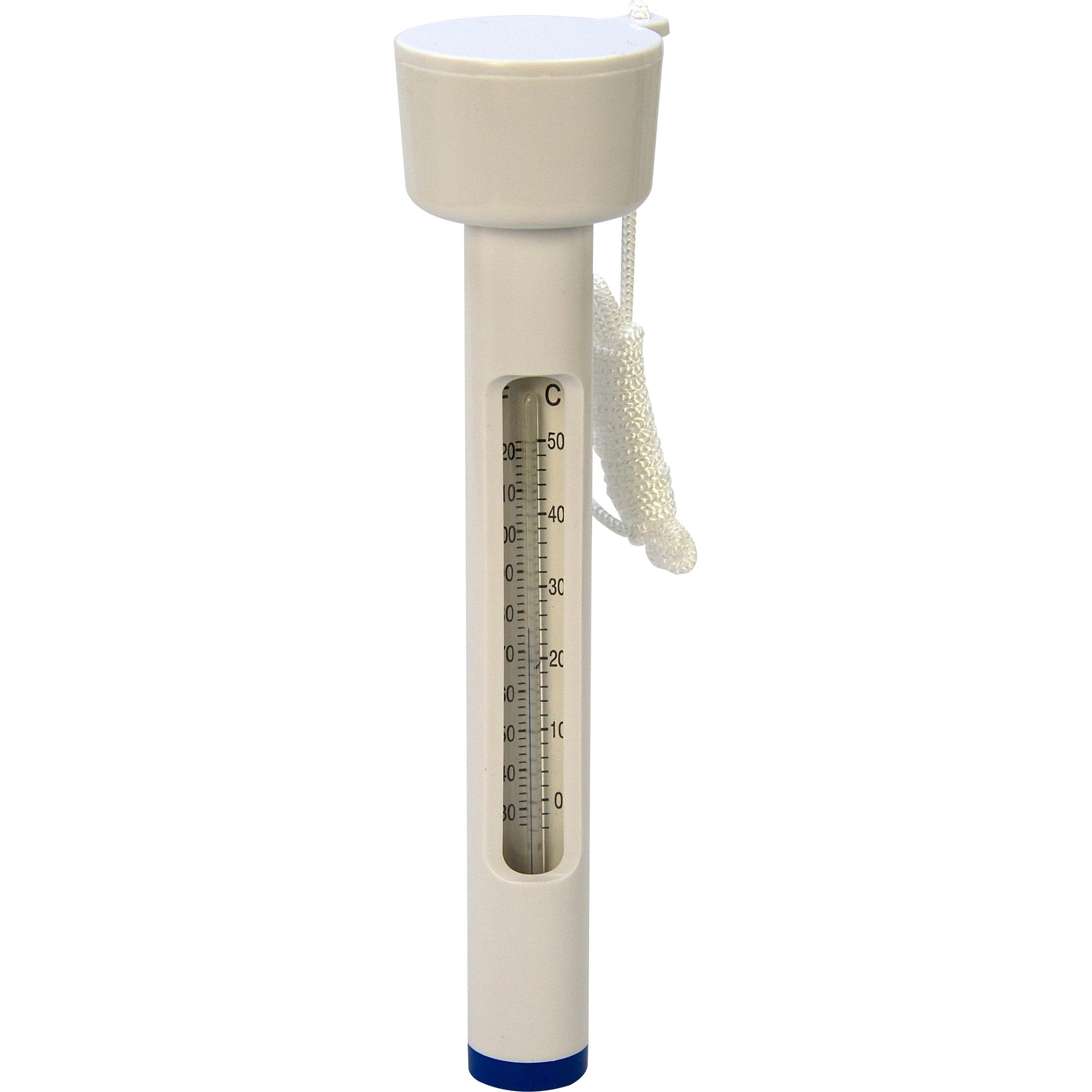 Swim Fun pooltermometer med snor til måling af temperatur i Celsius og Fahrenheit