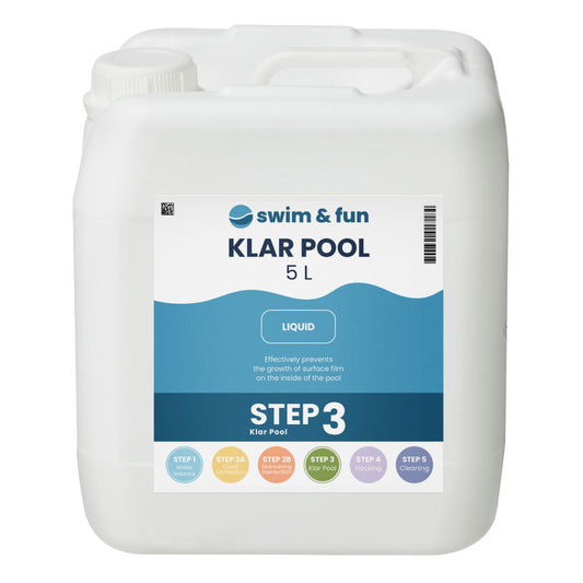 Swim & Fun KlarPool 5L væske til forebyggelse af belægninger i poolen