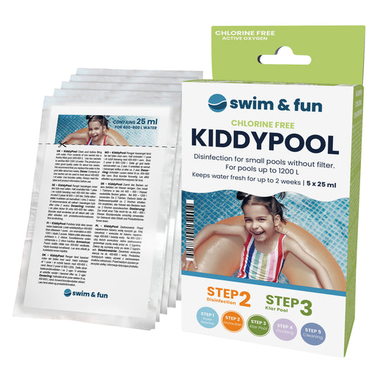 Swim Fun KiddyPool 5 x 25 ml klorfri vandpleje til soppebassin