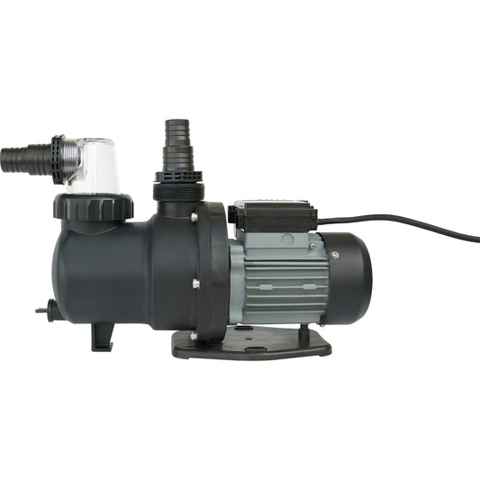 Swim & Fun cirkulationspumpe 550W 0.75HP til pool og spa, sort og grå