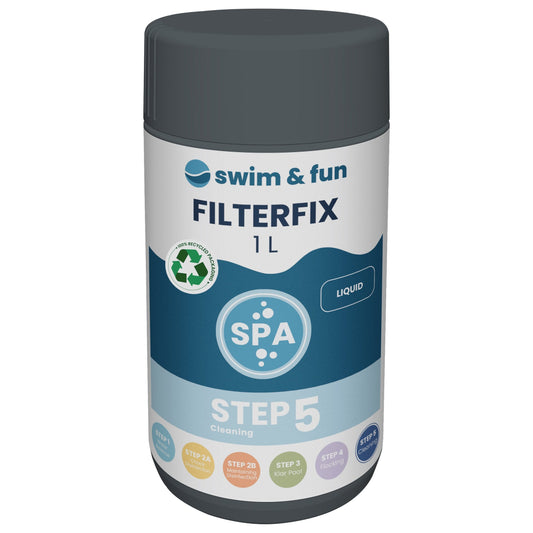 Swim & Fun Spa FilterFix 1L flaske til rengøring af spabade filtre